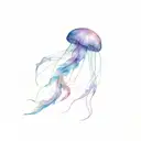 jellyfish on a disco dace floor tattoo design idea
