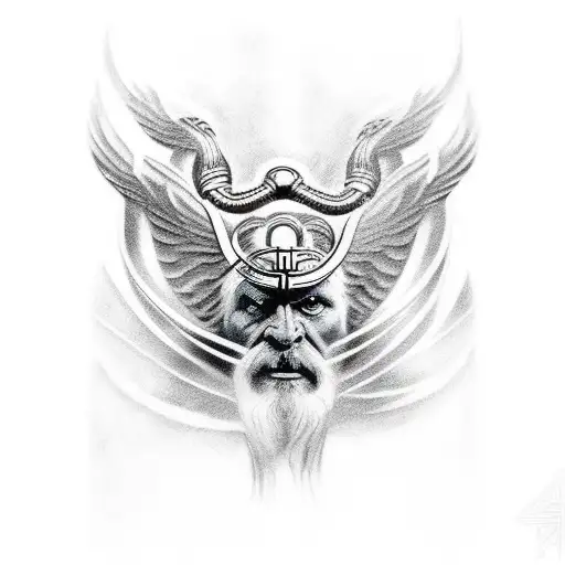 odin, mitologia nordica, hachas, thor tattoo design idea