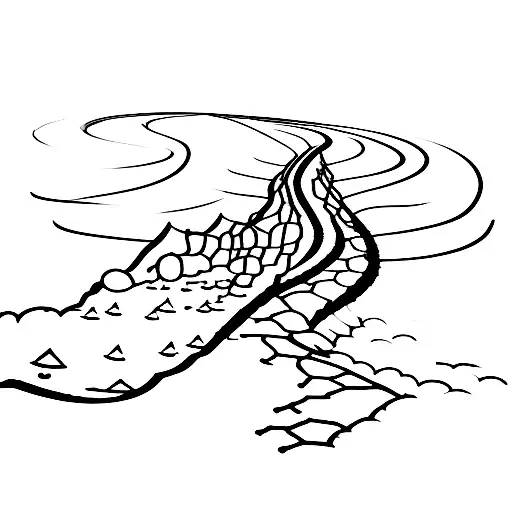 A trail of footprints fading into the distance, symbolizing endurance and progress tattoo design idea