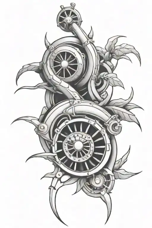 turbo tattoo design idea