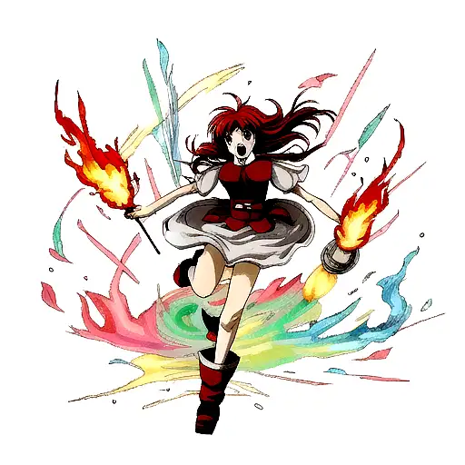 fire tattoo design idea