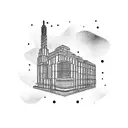 soviet apartment building  tattoo design idea