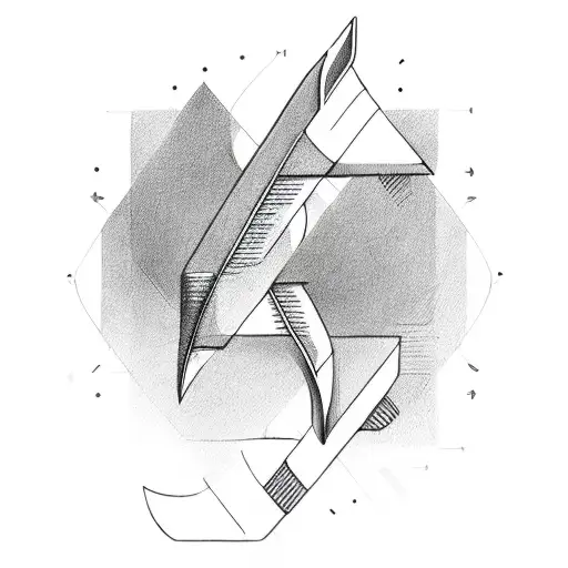 Semicolon Arrow tattoo design idea