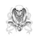 reaper tattoo design idea