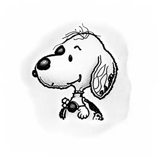 Snoopy tattoo design idea