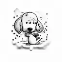 Snoopy tattoo design idea