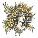 Muse Euterpe Metal tattoo design idea