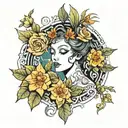 Muse Euterpe Metal tattoo design idea