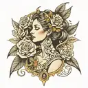 Muse Euterpe Metal tattoo design idea