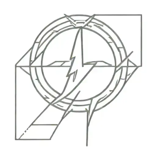 suicide awareness lighting bolt striking tattoo design idea