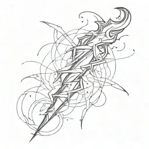 suicide awareness lighting bolt   tattoo design idea
