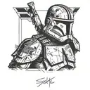 starwars 501st clone trooper tattoo design idea