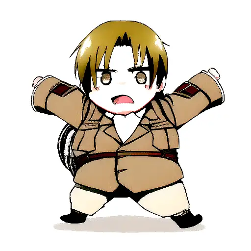 kawaii Levi from attack on titan  tattoo design idea