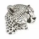 cheetah tattoo design idea