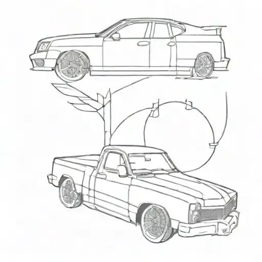 Fast Car by luke combs tattoo design idea