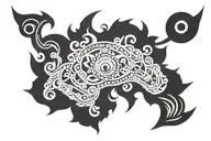 sudarshan chakra with vishnu tattoo design idea