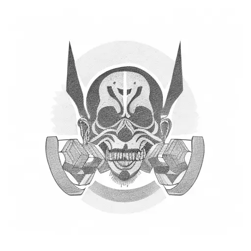 weightlifting and bipolar disorder tattoo design idea