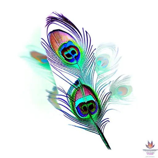 peacock feather dragonfly butterfly lotus flower tattoo design idea