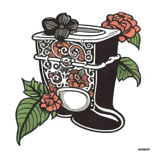 Sigma skibidi toilet tattoo design idea