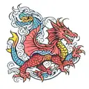 Welsh dragon tattoo design idea