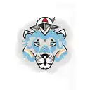 skydiving lion tattoo design idea