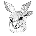 Kangaroo tattoo design idea