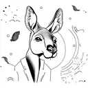 Kangaroo tattoo design idea
