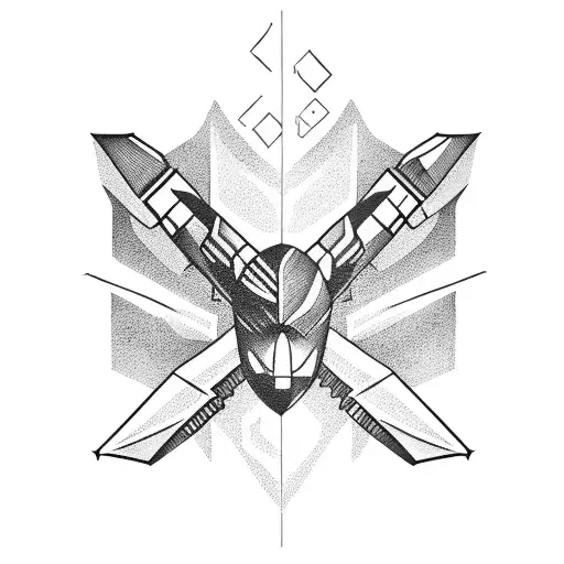 emoji on paper airplane tattoo design idea