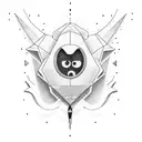 emoji on paper airplane tattoo design idea