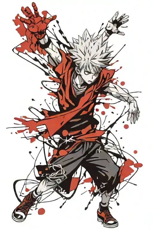 killua Hunter x hunter tattoo design idea