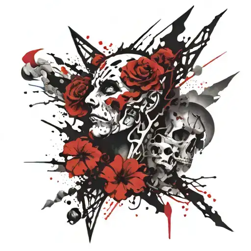 Hades god tattoo design idea