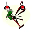 plankton from spongebob with the sharingan tattoo design idea