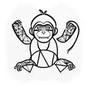 monkeys  tattoo design idea