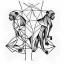 monkeys  tattoo design idea