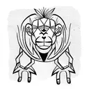 monkey tattoo design idea