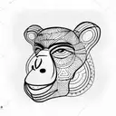 monkey tattoo design idea