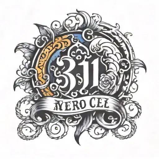 313 area code tattoo design idea