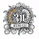 313 area code tattoo design idea