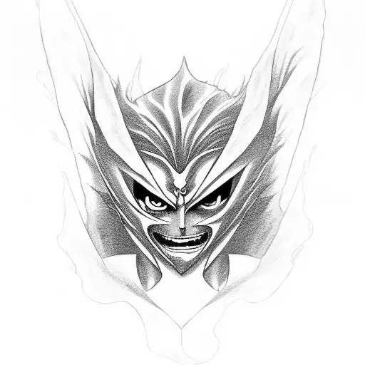 Ulquiorra Cifer Anime Bleach tattoo design idea