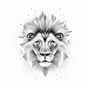 Lion angry tattoo design idea