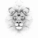 Lion angry tattoo design idea