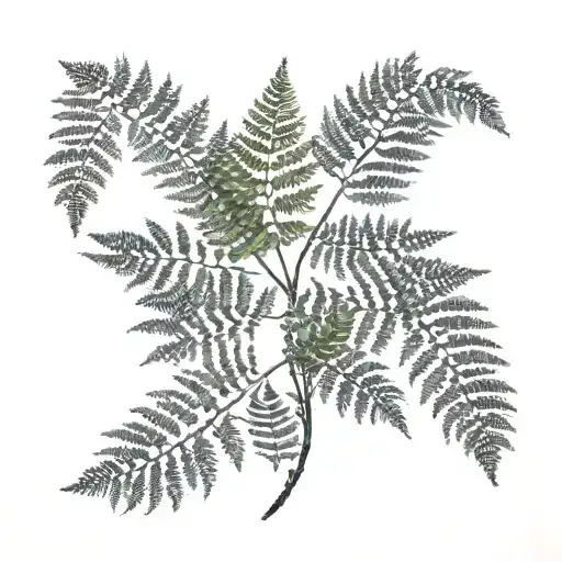 Fern Tree tattoo design idea