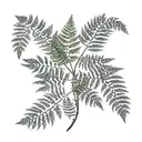 Fern Tree tattoo design idea