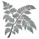 Fern Tree tattoo design idea