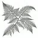 Fern Tree tattoo design idea
