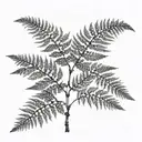 Fern Tree tattoo design idea