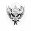 Theyyam art tattoo design idea