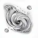 Ocean Wave tattoo design idea