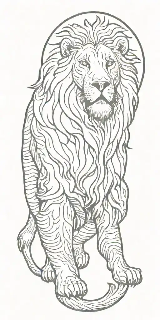 Leo tattoo design idea