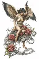 Between exposing yourself and hiding; between passionate desire and impoverishment; eros as the main object of greed. tattoo design idea